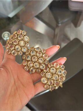 statement crystal jcrew gold bracelet